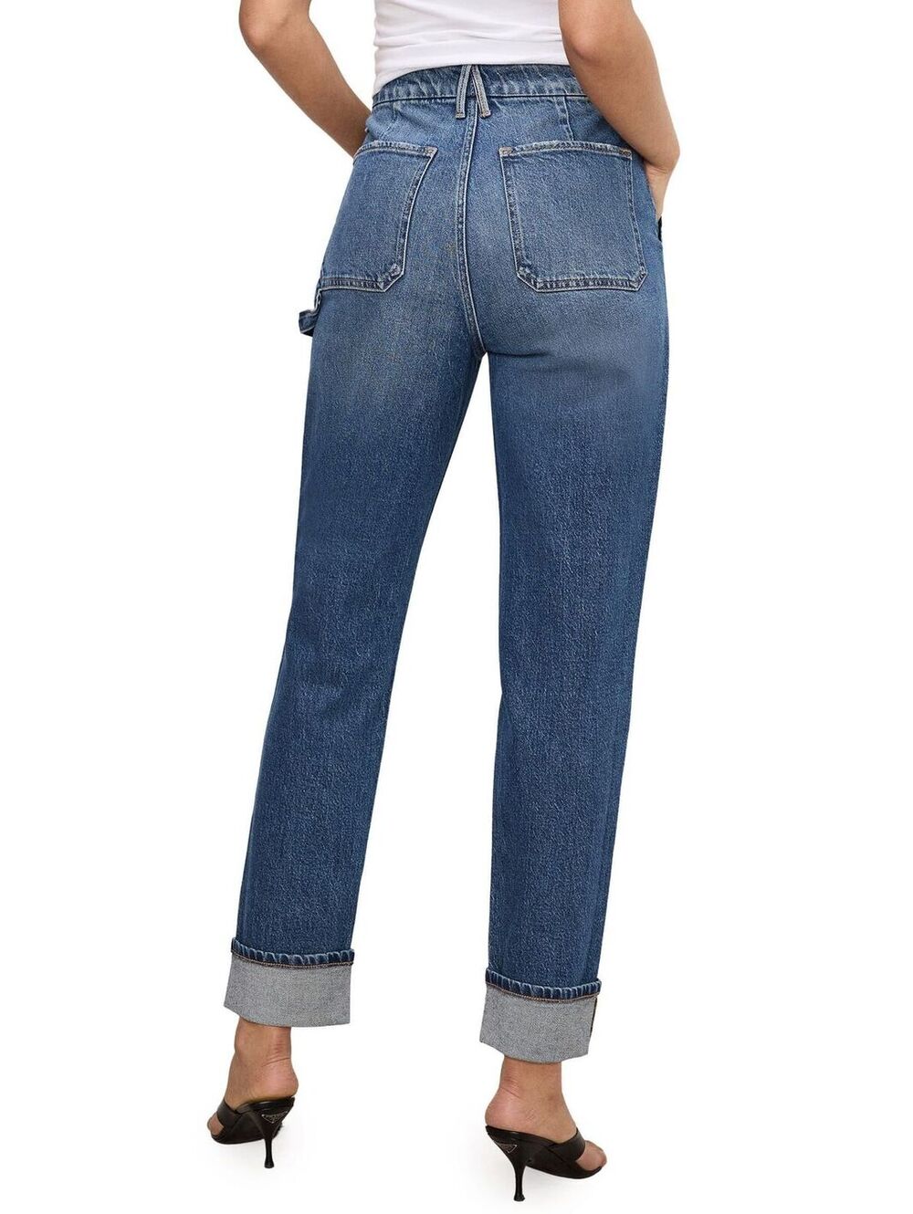 Good American NWT The Weekender Petite Jeans - Size 15 - MSRP $169 - Picture 2 of 4